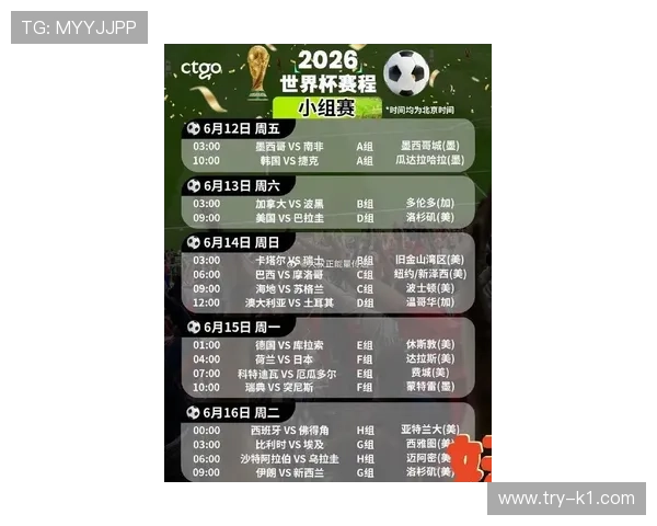 日本队2026世界杯赛程前瞻：小组赛对手与出线形势分析
